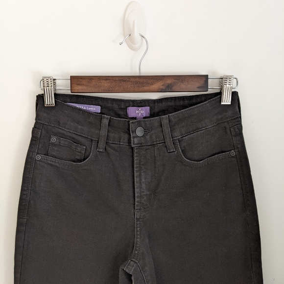 NYDJ Clarissa Skinny Ankle Denim, Black, 2 - Picture 6 of 12